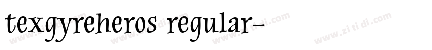 texgyreheros regular字体转换